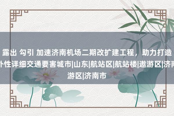 露出 勾引 加速济南机场二期改扩建工程，助力打造海外性详细交通要害城市|山东|航站区|航站楼|遨游区|济南市